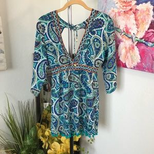 Trina Turk Provence Paisley-Printed Tunic Coverup